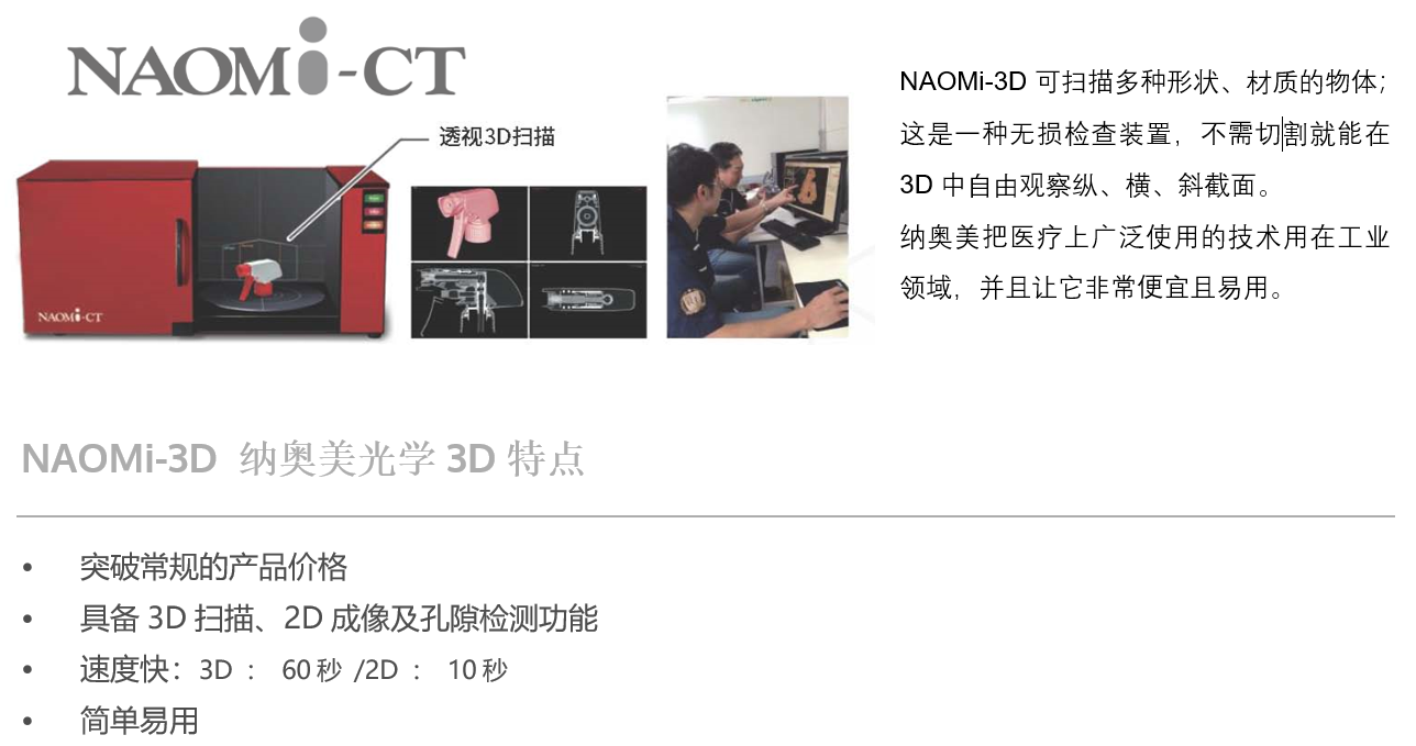 桌面型X射線三維掃描CT-3D-M日本進口